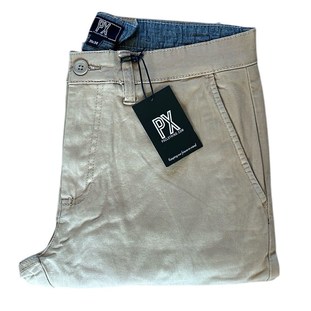 NEW PX Mens Straight Fit Chinos